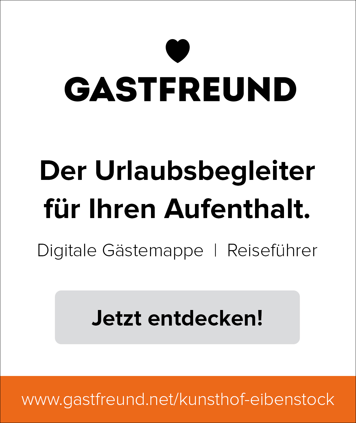 Kunsthof Eibenstock - Gastfreund App + Digitale Gästemappe