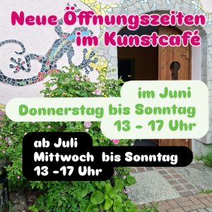 Öffnungszeiten im Café